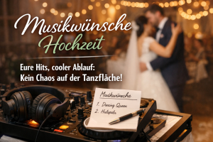 Musikwünsche Hochzeit – DJ Oli plant Wunschliste und No-Gos
